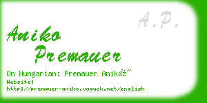 aniko premauer business card